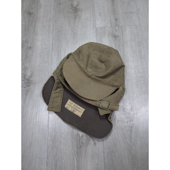 Vintage WWII US Navy USN N-2 Cold Weather Deck Cap Hat Size 7